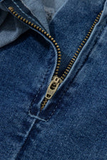 Wrapped Tied Waist Denim Skort