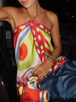 Printed Halter Neck Cami