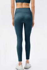 High Waist Slim Fit Long Sports Pants - Ladyez