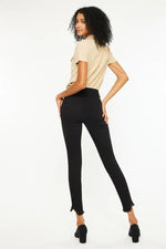 Kancan High Rise Frayed Hem Skinny Jeans - Ladyez