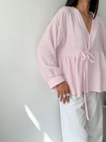 Tie Front Long Sleeve Shirt