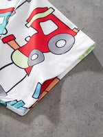 Children's Train Print Short Sleeve T-Shirt