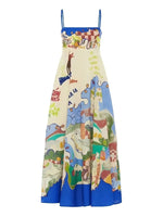 Printed Square Neck Cami Dress