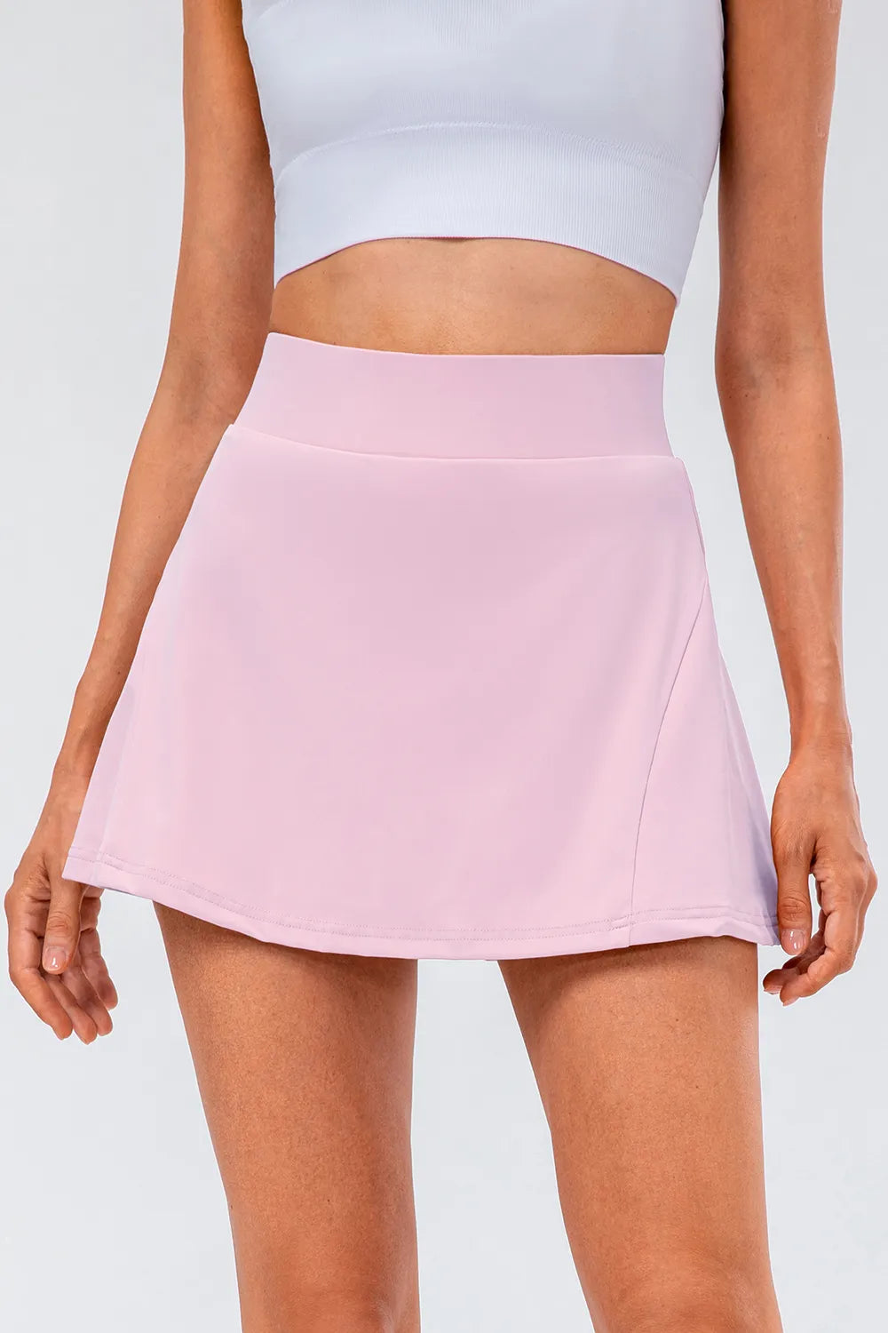 High Waist Pleated Active Skirt - Ladyez