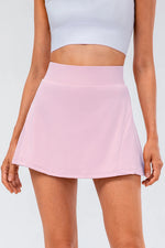 High Waist Pleated Active Skirt - Ladyez