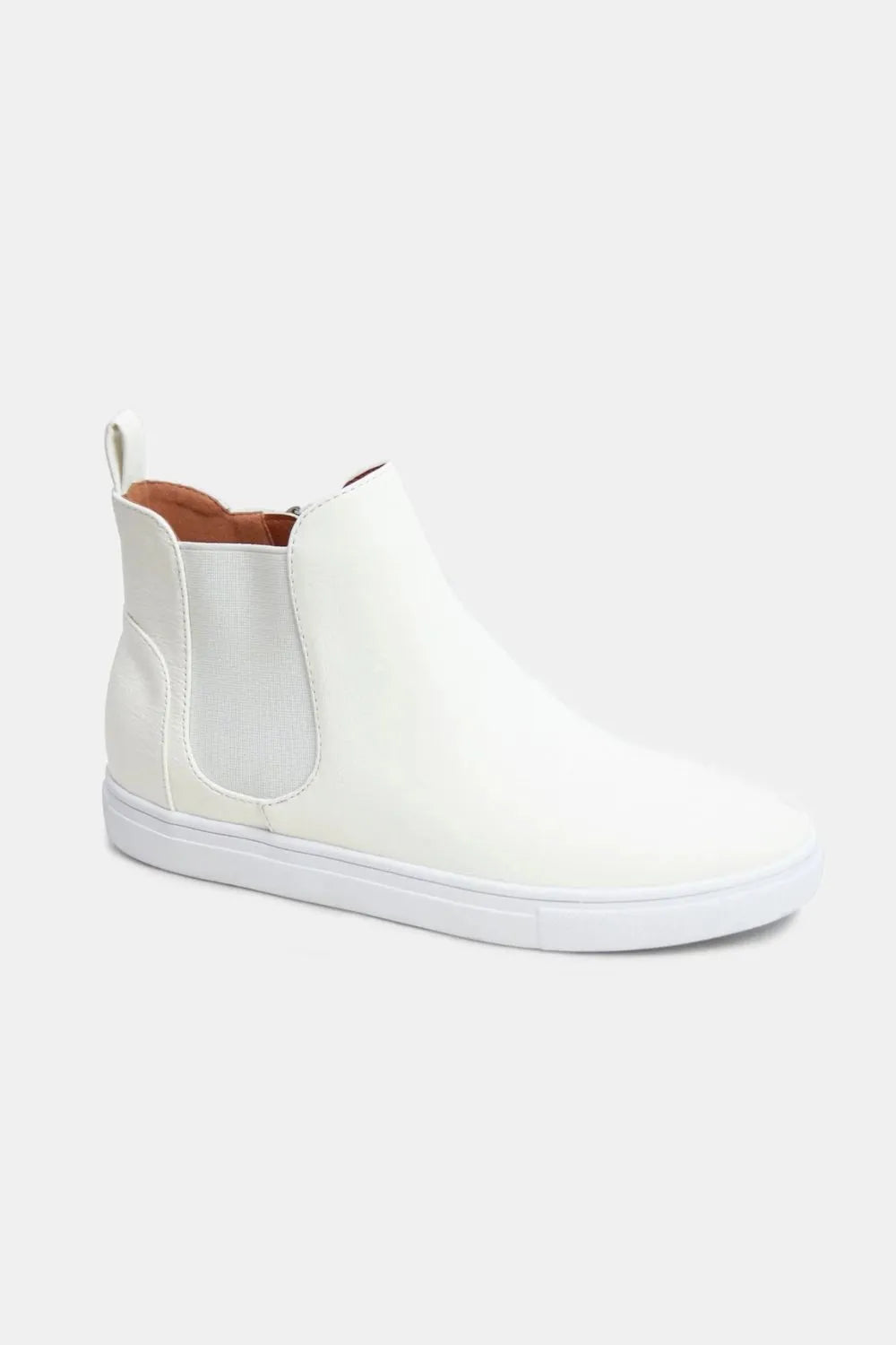 Beast Fashion Faux Suede Elastic Side Panel Sneakers - Ladyez