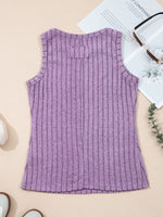 Slim Ribbed Mineral Wash Tank Top