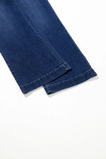 Wide Leg Pocketed High Waist Jeans - Ladyez