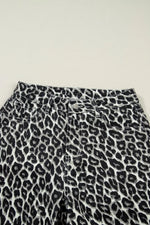 Leopard Print Barrel Jeans