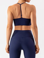 Spaghetti Strap Active Bra - Ladyez