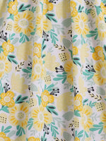 Children's Floral Print Spaghetti Strap Dress