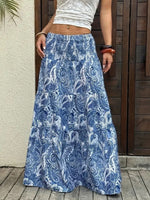 Paisley Print Maxi Skirt