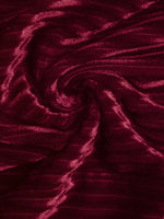 Velvet Tie Front Tiered Mini Dress