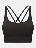 Millennia Crisscross Scoop Neck Active Tank - Ladyez