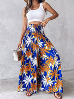 Printed Wide-Leg Pants