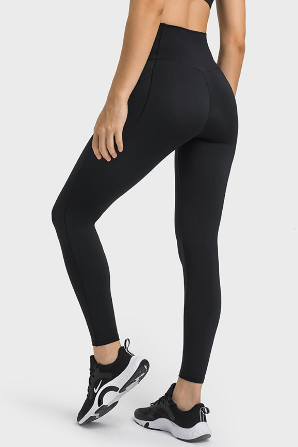 Millennia V-Waist Yoga Leggings with Pockets - Ladyez