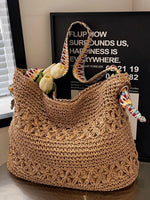 Woven Straw Shoulder Bag