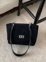 Suede Flap Crossbody Bag