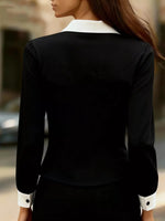 Contrast Button-Down Shirt