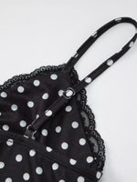 Polka Dot Lace Trim Cami