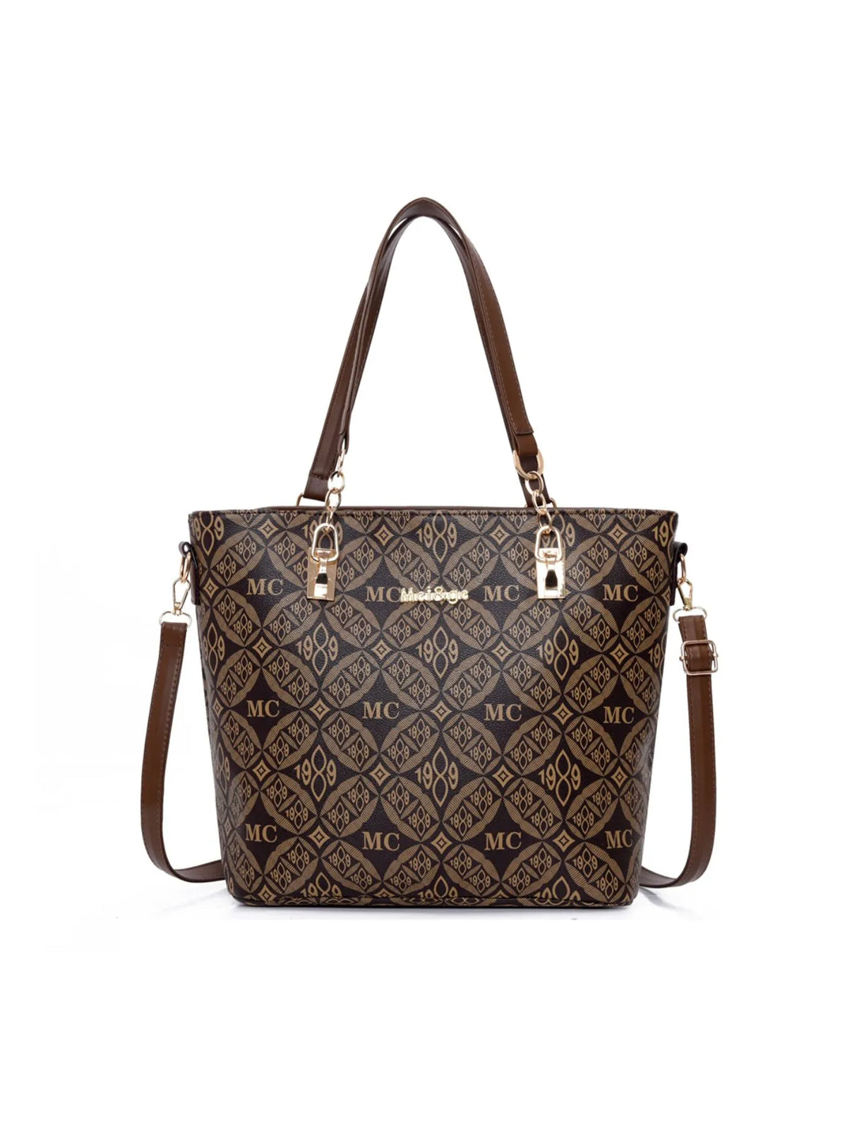 6-Piece Geometric Pattern Bag Set - Ladyez