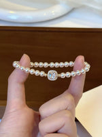 18K Gold-Plated Pearl Bracelet