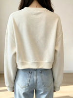 Crew NeckDrop Shoulder Sweatshirt