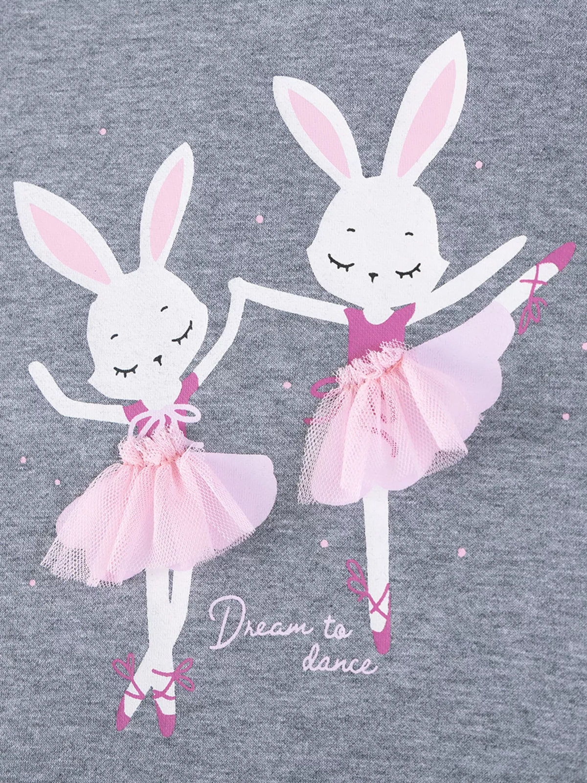 Children's Rabbit Sweatshirt Tulle Tutu Dress