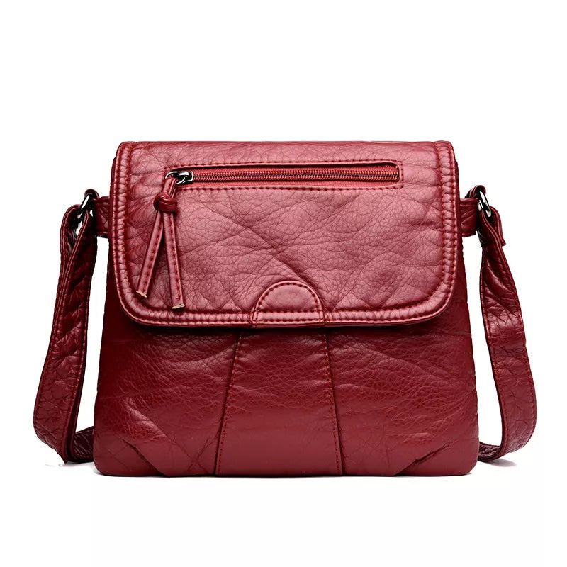 Leather Adjustable Strap Crossbody Bag