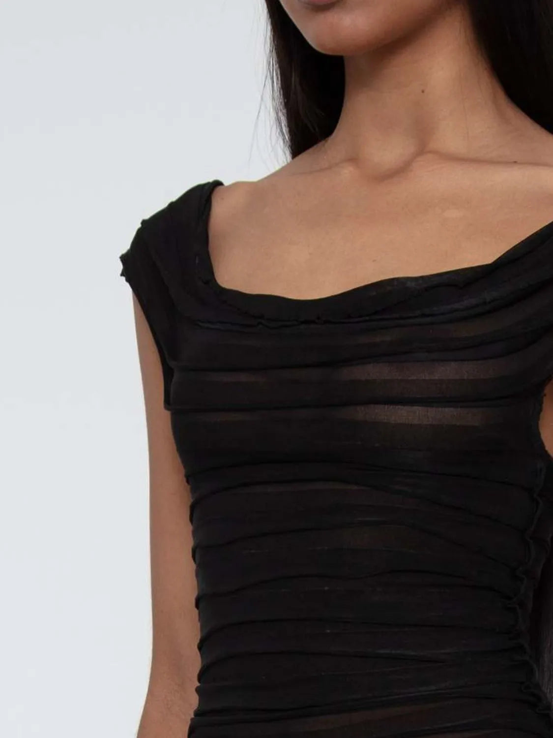 Ruched Solid Tank - Ladyez