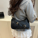 Crocodile Pattern Underarm Shoulder Bag - Ladyez