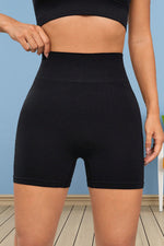 Wide Waistband Sports Shorts - Ladyez
