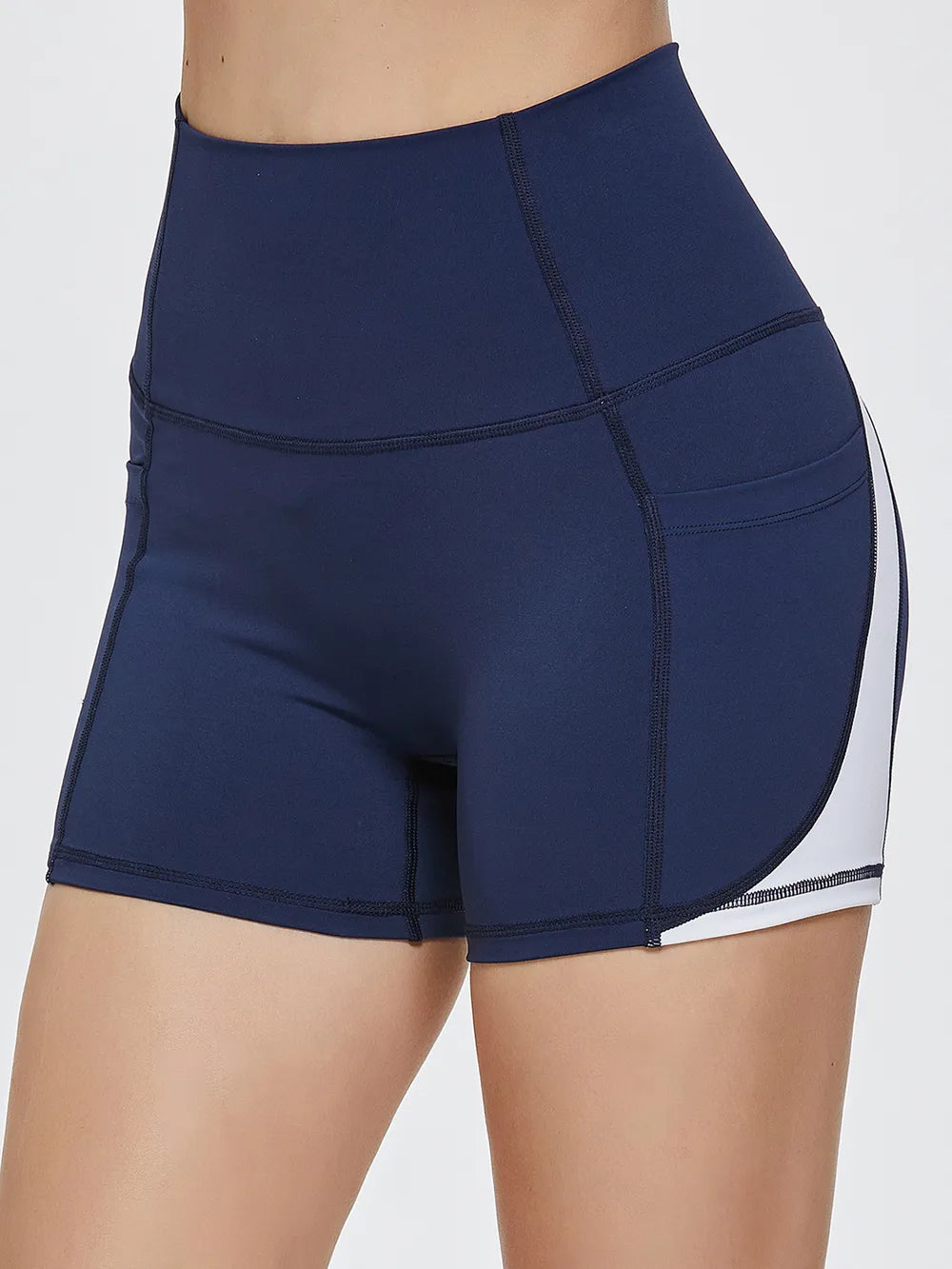High Waist Active Shorts - Ladyez