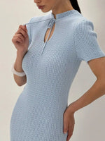 Short Sleeve Knitted Mermaid Dress