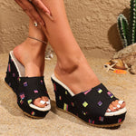 Open Toe Wedge Sandals