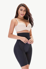 Full Size High Waisted Pull-On Shaping Shorts - Ladyez