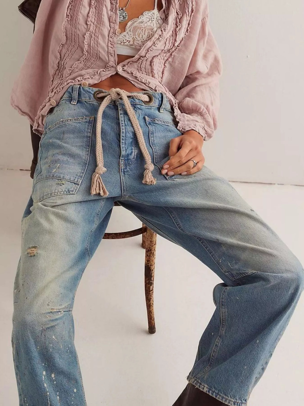 Washed Relaxed Fit Jeans