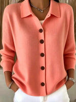 Button-Up Long Sleeve Cardigan