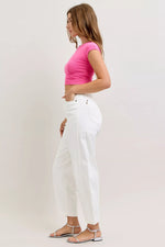 Judy Blue High-Waisted Rigid Magic Panel Barrel Jeans