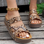 Braided Strap Platform Sandals