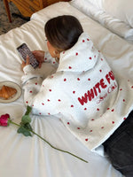 Oversized Heart Contrast Hoodie