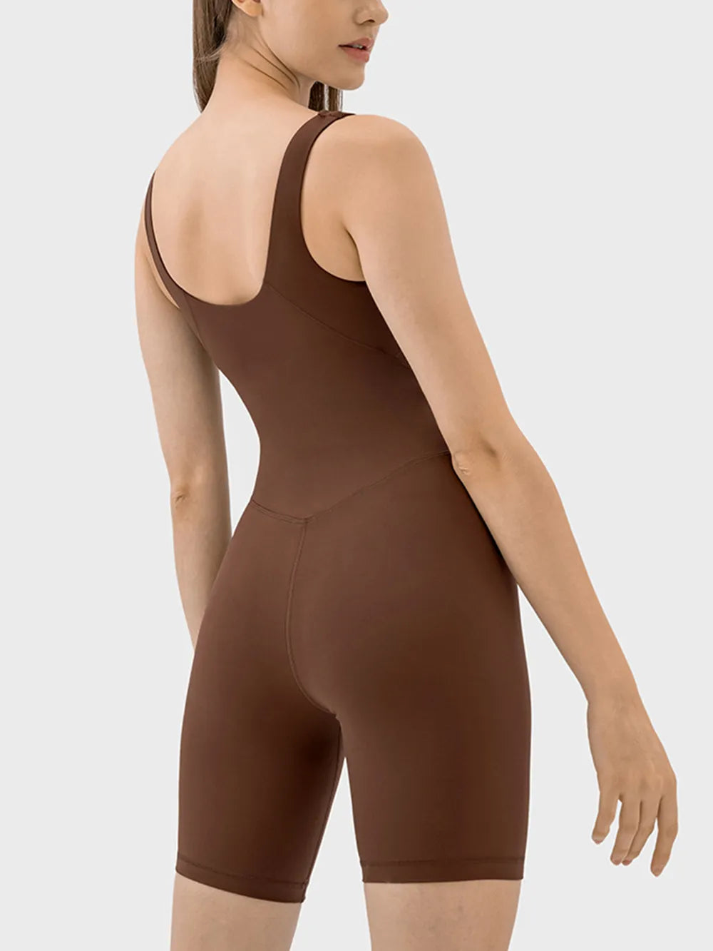 Millennia Wide Strap Active Romper - Ladyez