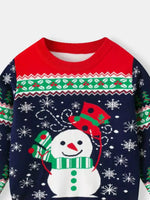 Children's Christmas Tree Round Neck Sweater