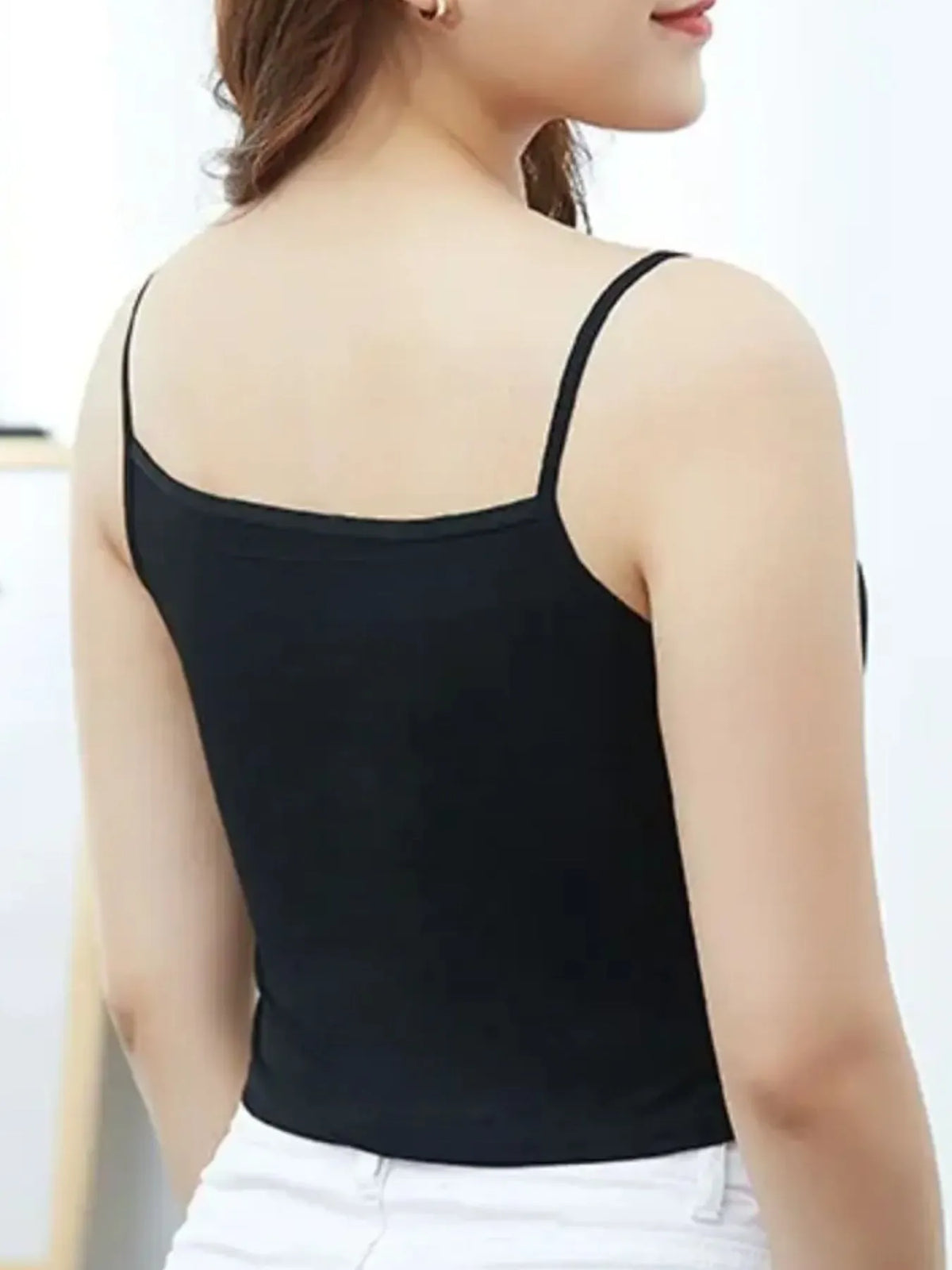Scoop Neck Cropped Tank Top