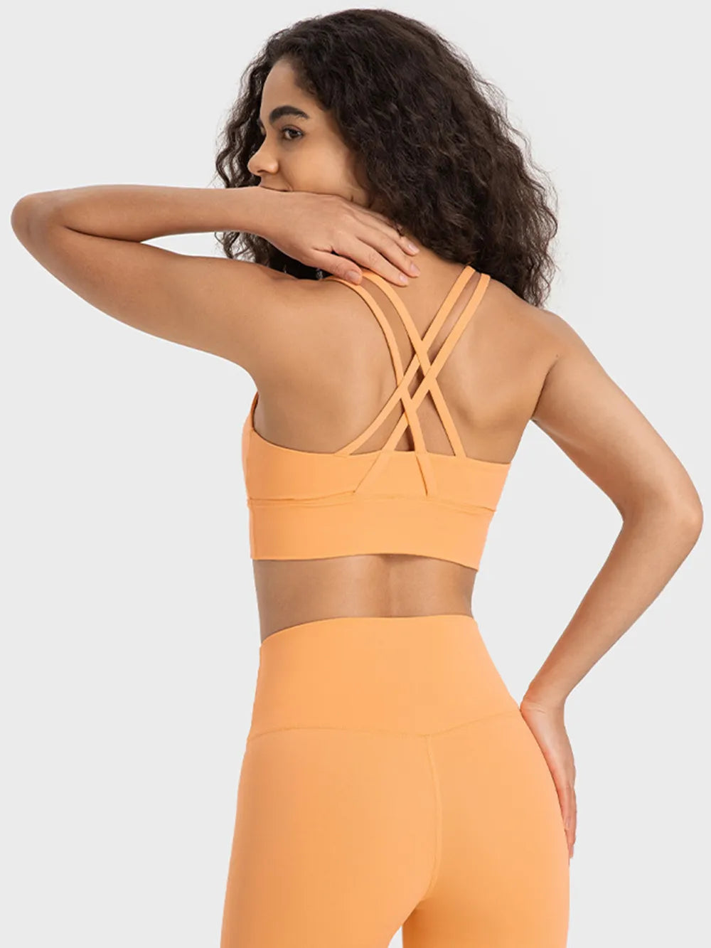 Millennia Crisscross Scoop Neck Active Tank - Ladyez