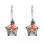 Halloween Spider Web Earrings