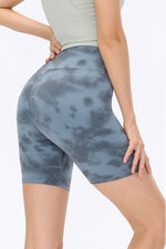 Wide Waistband Sports Shorts - Ladyez