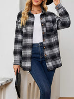 Plaid Button-Up Shirt