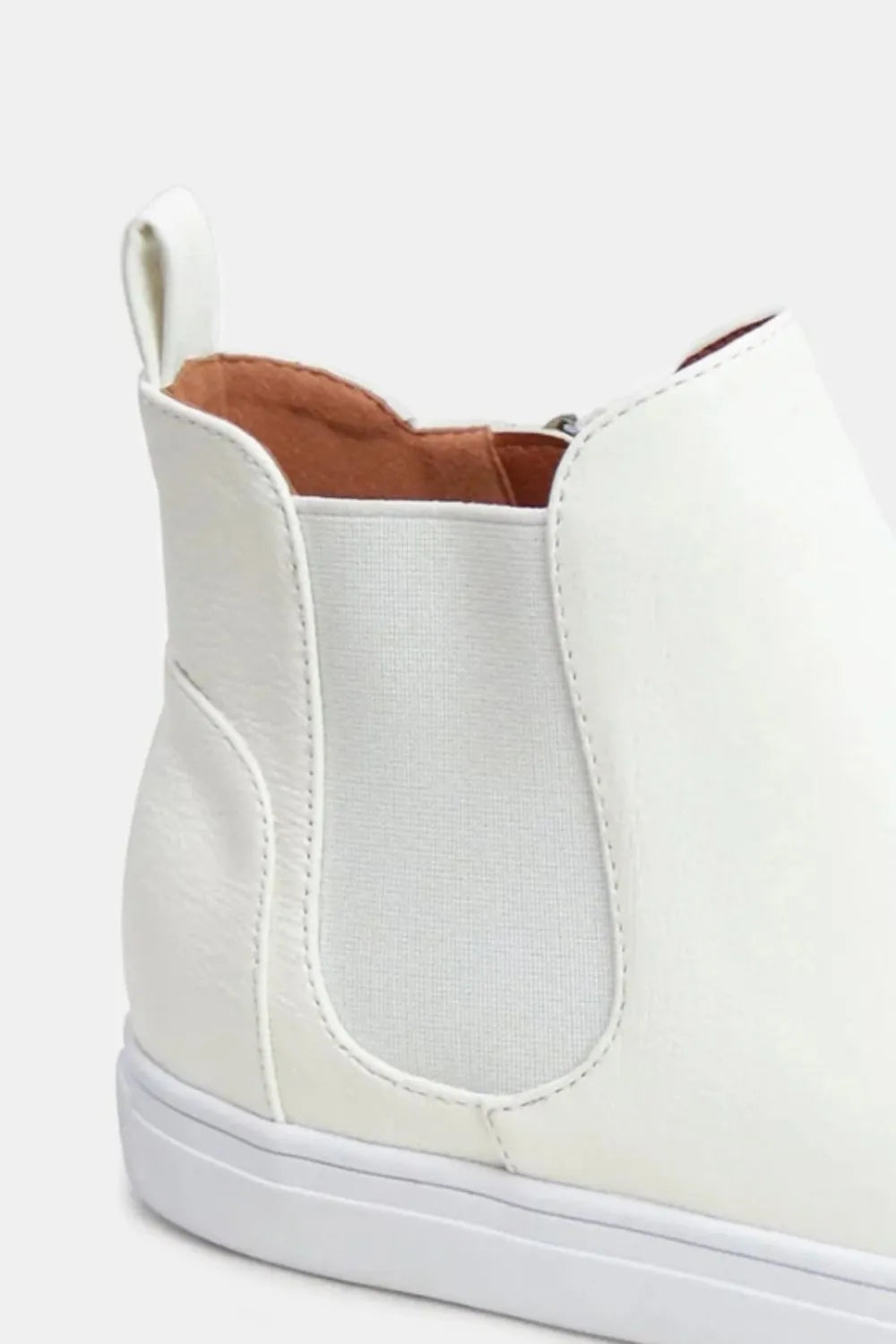 Beast Fashion Faux Suede Elastic Side Panel Sneakers - Ladyez