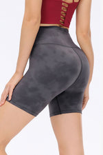 Wide Waistband Sports Shorts - Ladyez